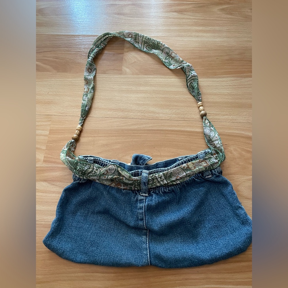 Vintage Denim and Paisley Women's Mini Bag